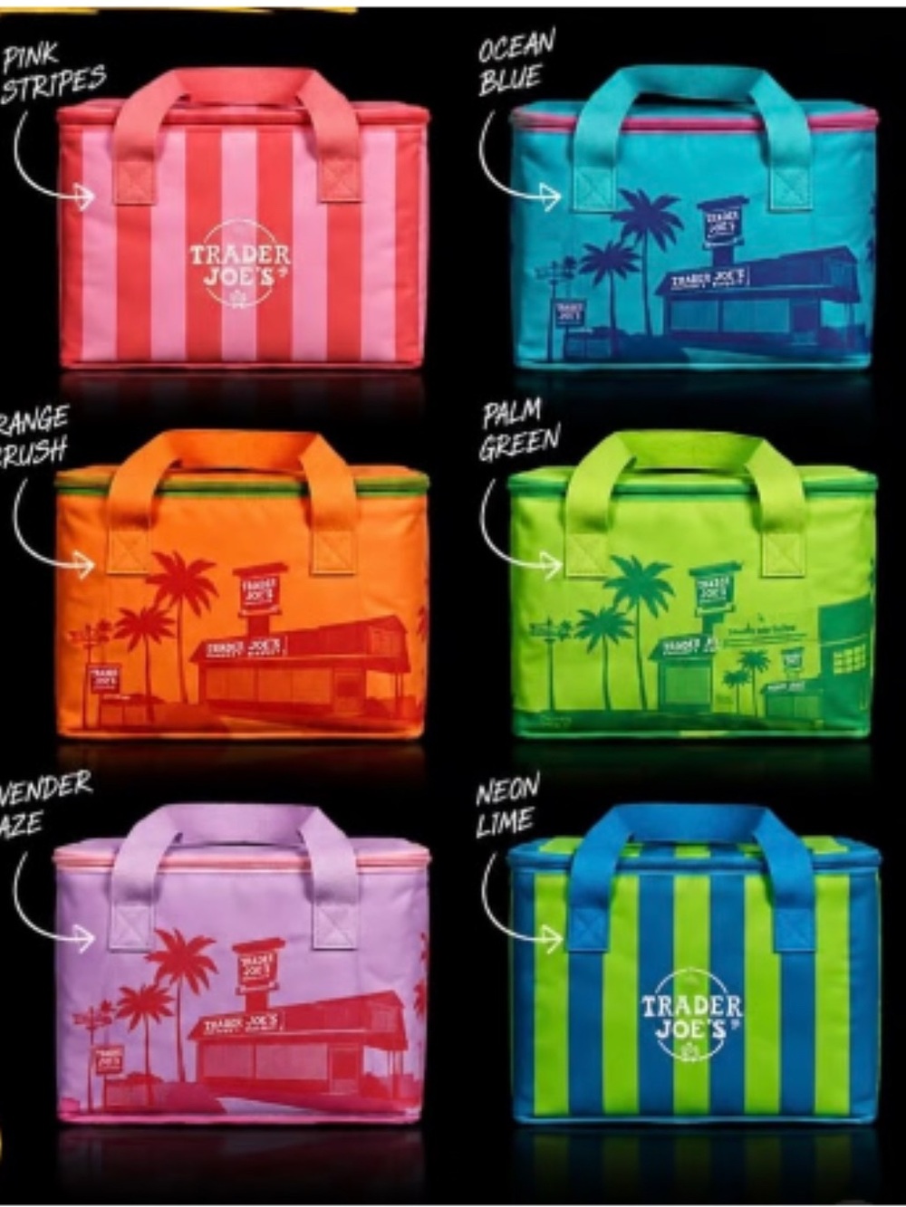 Pick a color Trader Joe's 2026 Limited Mini Insulated Tote